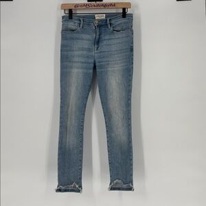 Frame Le High Skinny Blue Jeans 27